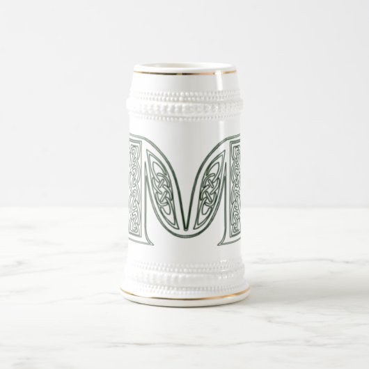KRW - M - Celtic Monogrammed Stein Bierpul (Center)