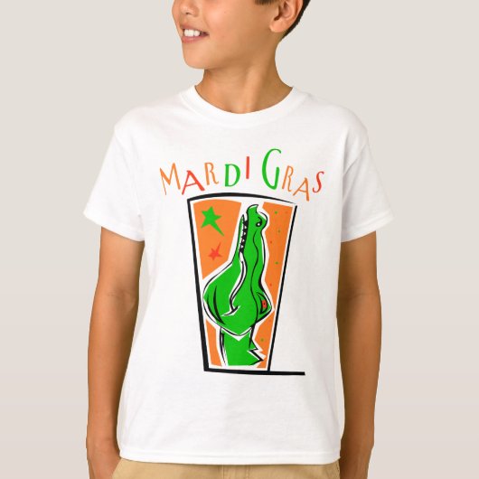 KRW Mardi Gras Gator T-shirt (Voorkant)