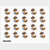 KRW Meisje en Jack O' Lantern Sticker (Vel)