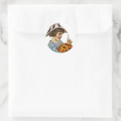 KRW Meisje en Jack O' Lantern Sticker (Tas)