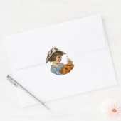 KRW Meisje en Jack O' Lantern Sticker (Envelop)