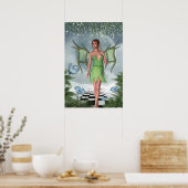KRW Moonlit Dreams Fairy Fantasy Art Poster (Keuken)