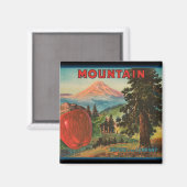 KRW Mountain Apple Crate Label Magnet (Voorkant / Achterkant)