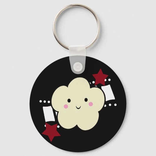 KRW Movie Popcorn Kawaii Sleutelhanger (Voorkant)