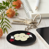 KRW Movie Popcorn Kawaii Sleutelhanger (Zijkant)