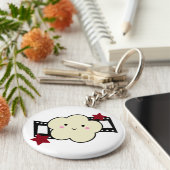 KRW Movie Popcorn Kawaii Sleutelhanger (Zijkant)