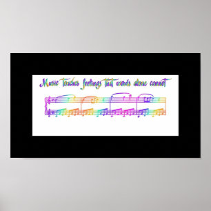 KRW Music raakt gevoelens Regenboog Poster