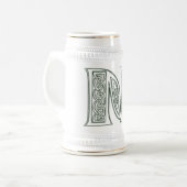 KRW - N - Celtic Monogrammed Stein Bierpul (Voorkant links)