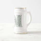 KRW - N - Celtic Monogrammed Stein Bierpul (Voorkant rechts)
