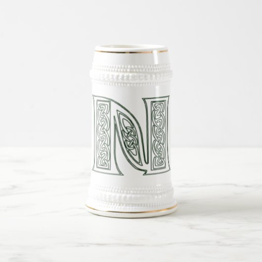 KRW - N - Celtic Monogrammed Stein Bierpul (Center)