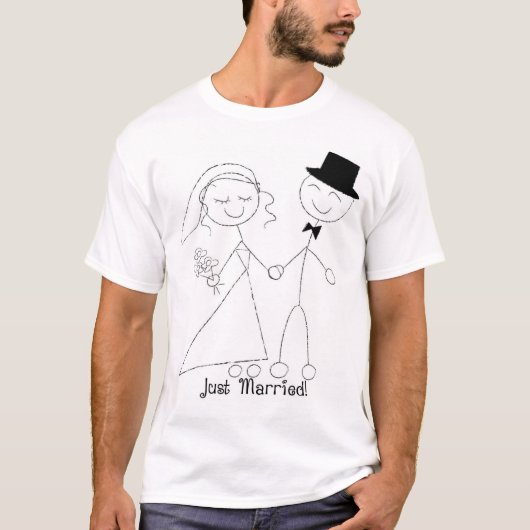 KRW net getrouwd Shirt Honeymoon (Voorkant)
