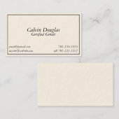 KRW Novelty Joke CErtified Genius Visitekaartje (Voorkant / Achterkant)