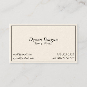 KRW Novelty Joke Saucy Wench Visitekaartje