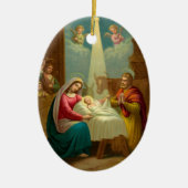 KRW O Heilige Kerstakerkarolornament Keramisch Ornament (Voorkant)