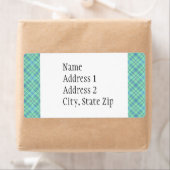 KRW Ocean Blue Aangepast verzendadres label (Insitu)