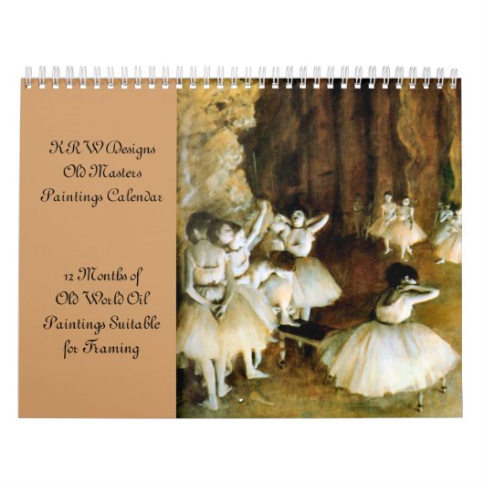 KRW Old Masters Oil Painting Calendar Kalender (Hoes)