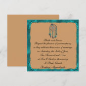 KRW omp Drocatcher Custom Wedding Invitation Kaart (Voorkant / Achterkant)