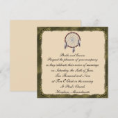 KRW omp Drocatcher Custom Wedding Invitation Kaart (Voorkant / Achterkant)