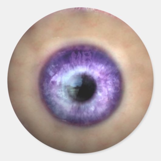KRW Oog van het Monster Halloween Ronde Sticker (Voorkant)