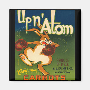 KRW  op Atom Carrots Crate Label Magnet