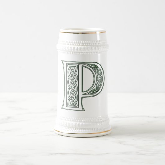 KRW - P - Celtic Monogrammed Stein Bierpul (Center)