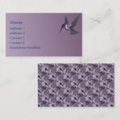 KRW Paars Hummingbird Custom Visitekaartje (Voorkant / Achterkant)
