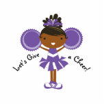 KRW Paarse Cheerleader Birthday Cake Top 5 x 7 Staand Fotobeeldje<br><div class="desc">KRW Paarse Afrikaanse Amerikaanse Cheerleader Birthday Cake Top. Gebruik deze fotosculptuur van 5 x 7 als een dramatisch koekje bovenaan of een koel kamerdecor of tafelcenterstukken. Geweldig,  oké. Bekijk de winkel voor grotere formaten die u kunt gebruiken voor centrifuges</div>