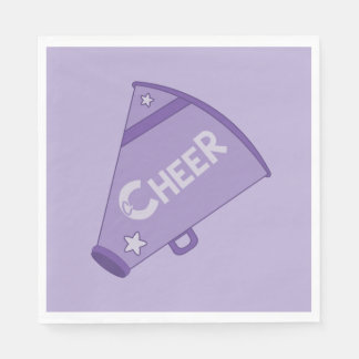 KRW Paarse Cheerleader Party Papieren servetten