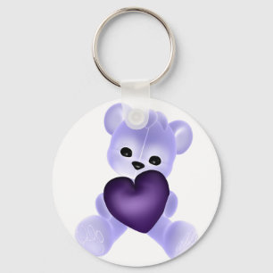 KRW Paarse Teddy Sleutelhanger