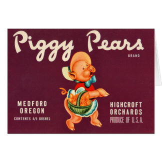 KRW  Piggy Pears Crate Label