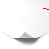 KRW Pink Cheerleader Birthday Autograaf Poster (Hoek)