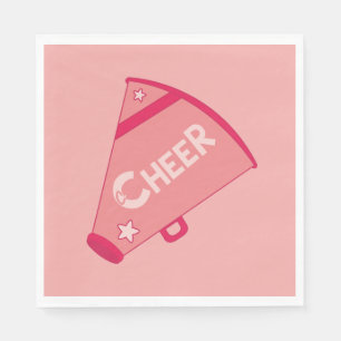 KRW Pink Cheerleader Party Paper Napkins Servetten