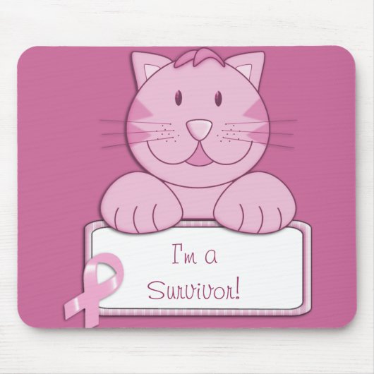 KRW Pink Ribbon overlevende Muismat (Voorkant)