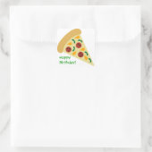 KRW Pizza Slice Birthday Party Sticker (Tas)