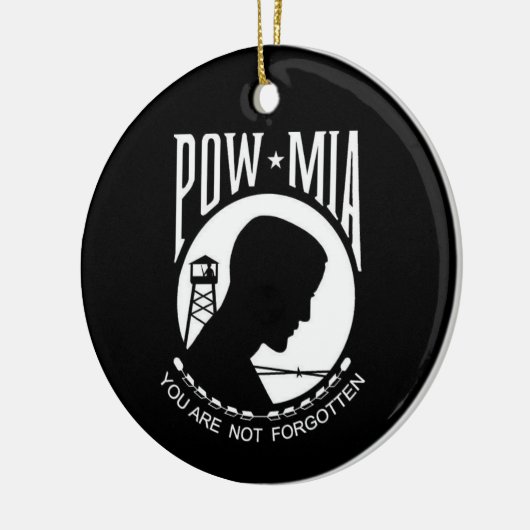 KRW POW/MIA Double Sided Ornament (Links)
