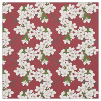 KRW - Prachtige Dogwood Flower Print Fabric Stof