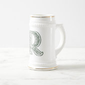 KRW - R - Celtic Monogrammed Stein Bierpul (Voorkant rechts)