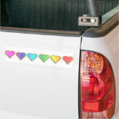 KRW regenboogharten Bumpersticker (Op Truck)