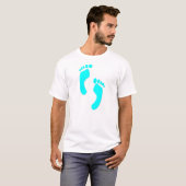 KRW Retro 70's Feet Design T-Shirt (Voorkant volledig)