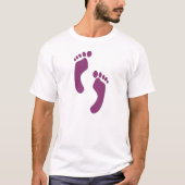 KRW Retro 70's Feet Design T-Shirt (Voorkant)
