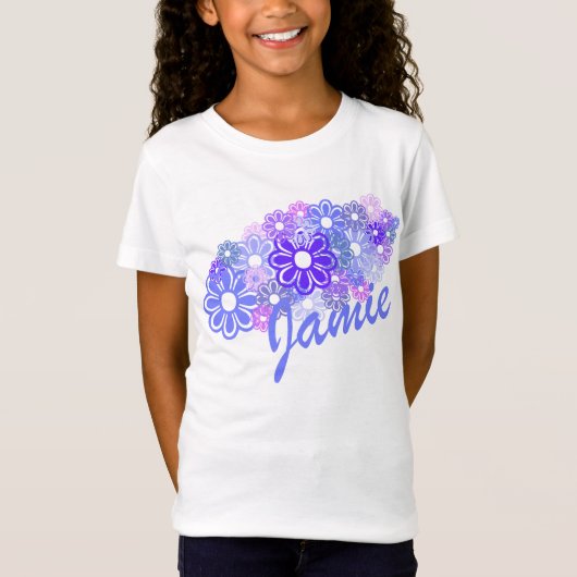 KRW Retro Flower Bunch Custom T-shirt (Voorkant)