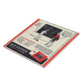 KRW Rockwood Chocolade Co Adverteren keramische te Tegeltje (Zijkant)