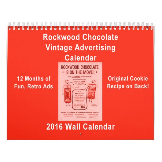 KRW Rockwood Chocolate Co Adverteren Agenda Kalender (Hoes)
