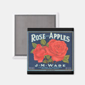 KRW  Roos Appels Fruitkrat Label Magnet (Voorkant / Achterkant)