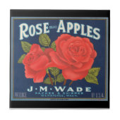KRW  Roos Apples Fruit Crate Label Tegeltje (Voorkant)