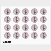 KRW Roze Bubble Fairy Ronde Sticker (Vel)