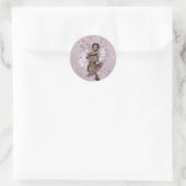 KRW Roze Bubble Fairy Ronde Sticker (Tas)