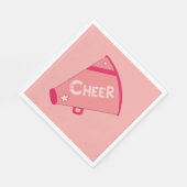 KRW Roze Cheerleader Party Papieren servetten (Hoek)