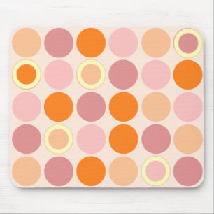 KRW Roze en Oranje spots Muismat