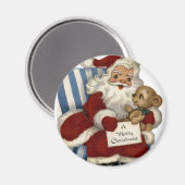 KRW Santa en Teddy Kerstmagneet Magneet (Voorkant / Achterkant)